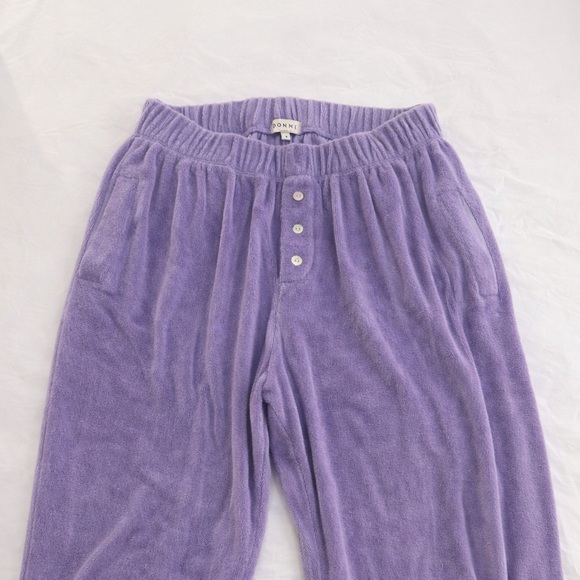 Donni Terry Henley Sweatpants in Size S - Picture 2 of 4